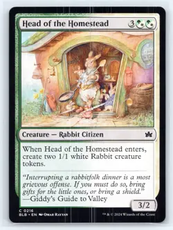 MTG NM Normal Head of the Homestead 216 C Bloomburrow - Image 1