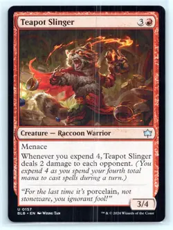 MTG NM Normal Teapot Slinger 157 U Bloomburrow - Image 1