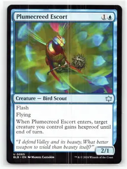 MTG NM Normal Plumecreed Escort 65 U Bloomburrow - Image 1