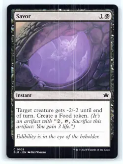 MTG NM Normal Savor 109 C Bloomburrow - Image 1