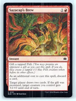 MTG NM Normal Sazacap's Brew 151 C Bloomburrow - Image 1
