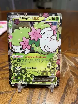 Pokemon Card - 2016 Black Star Promo XY Shaymin EX #XY148 Generations Elite LP - Image 1