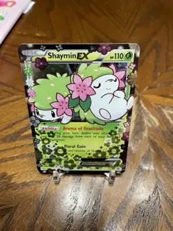 Pokemon Card - 2016 Black Star Promo XY Shaymin EX #XY148 Generations Elite LP - Image 2