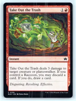 MTG NM Normal Take Out the Trash 156 C Bloomburrow - Image 1