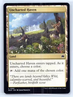 MTG NM Normal Uncharted Haven 261 C Bloomburrow - Image 1