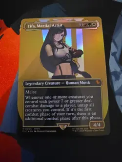MTG Tifa, Martial Artist Foil Borderless Final Fantasy - Image 1