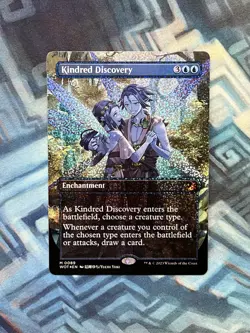 Confetti Foil Kindred Discovery Anime Borderless NM Unplayed Wilds of Eldraine - Image 1