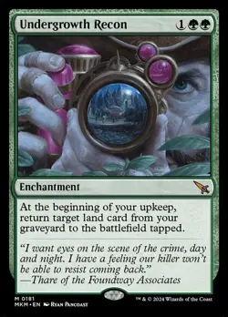 MTG Undergrowth Recon - Foil, Murders at Karlov Manor, Damaged, English - Image 1