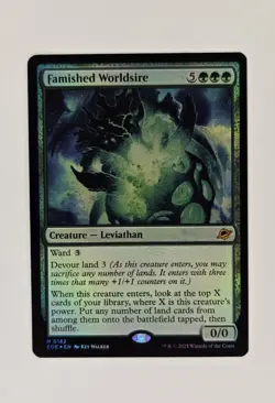 Famished Worldsire NM Edge of Eternities Foil Magic The Gathering Mtg Near Mint - Image 1