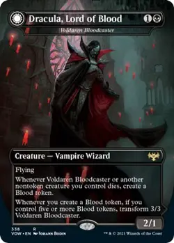 Normal - Dracula, Lord of Blood - Voldaren Bloodcaster - 338 - NM - EN - Image 1