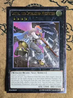 Yugioh Castel, the Skyblaster Musketeer AP07-EN002 Unlimited Ultimate Rare NM - Image 1