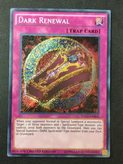 Yu-Gi-Oh TCG #YGLD-ENB00 Dark Renewal Secret Rare Limited Edition NM - Image 1
