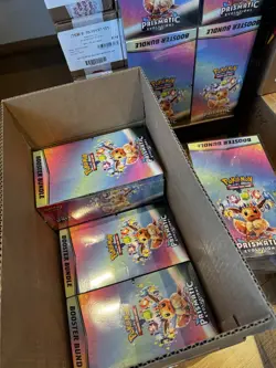 Pokemon TCG Prismatic Evolutions Booster Bundle Display Sealed Case - Image 1