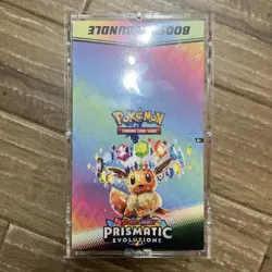 Pokemon TCG: Prismatic Evolutions Booster Bundle sealed Display Case with case - Image 2