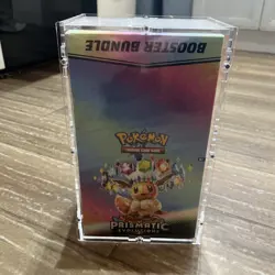 Pokemon TCG: Prismatic Evolutions Booster Bundle sealed Display Case with case - Image 3