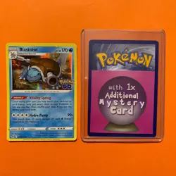 Blastoise Holo Rare HP 017/078 Pokemon Card - Pokemon Go 17/78 TCG - Image 1
