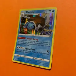 Blastoise Holo Rare HP 017/078 Pokemon Card - Pokemon Go 17/78 TCG - Image 3