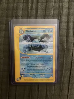 2002 Pokemon Expedition Blastoise #37/165 Non Holo RARE TCG WOTC VINTAGE - Image 1