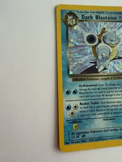 Pokemon Dark Blastoise TCG Team Rocket 3/82 Holo Unlimited Rare Card - Image 5