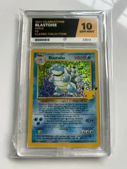 Blastoise Holo Rare 2/102 Celebrations Classic 2021 ACE 10 GEM MINT Pokemon TCG - Image 1