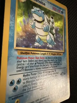 Pokemon TCG Blastoise Holo Rare Card 2/102 Base Set, Wizards of the Coast, 1999 - Image 4