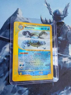 Pokemon TCG Blastoise Expedition Base Set Rev Holo Rare 4/165 - Image 3