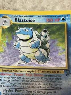 Pokemon TCG Blastoise 2/130 Holo Rare Card Base Set 2 WOTC - Image 2