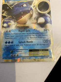 Pokemon TCG Blastoise EX Holo Rare Card 21/108 (XY Evolutions) - Image 4