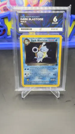 Pokemon TCG Dark Blastoise 3/82 Team Rocket Rare Holo Card Ace 6 Raichu Ace 7 - Image 1