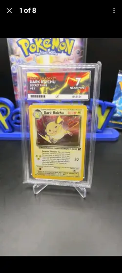 Pokemon TCG Dark Blastoise 3/82 Team Rocket Rare Holo Card Ace 6 Raichu Ace 7 - Image 2