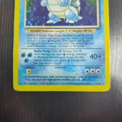 Pokemon TCG Blastoise Holo Unlimited Rare Card Base Set 2/102 - Image 3