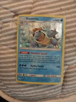 Pokemon TCG Blastoise 25/181 Cracked Ice Holo Rare Team Up - Image 1