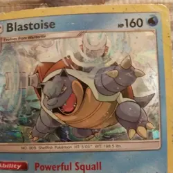 Pokemon TCG Blastoise 25/181 Cracked Ice Holo Rare Team Up - Image 2