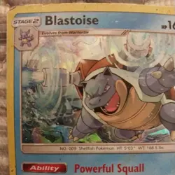 Pokemon TCG Blastoise 25/181 Cracked Ice Holo Rare Team Up - Image 3