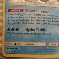 Pokemon TCG Blastoise 25/181 Cracked Ice Holo Rare Team Up - Image 4
