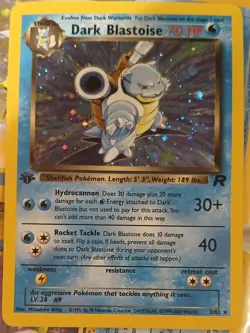 Pokemon TCG Dark Blastoise 3/82 Team Rocket Holo Rare 1st Edition 70 HP - Image 1
