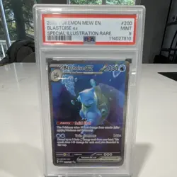 Pokemon TCG Blastoise ex Special Illustration Rare Holo PSA 9 200/165 151 - Image 1