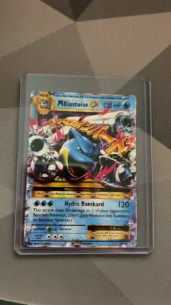 Pokemon TCG Mega Blastoise EX Evolutions Holo Rare Card 22/108 XY - Image 1
