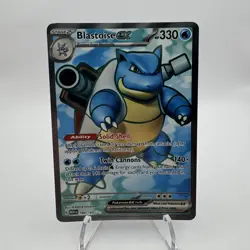 Blastoise ex 184/165 S&V 151 Ultra Rare Full Art Holo Pokemon TCG NM card - Image 1