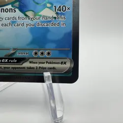Blastoise ex 184/165 S&V 151 Ultra Rare Full Art Holo Pokemon TCG NM card - Image 5