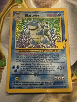 Pokemon TCG Blastoise Celebrations: Classic Collection 2/102 Holo Holo Rare - Image 1