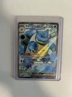 Pokemon TCG Blastoise EX Holo Ultra Rare Card Scarlet & Violet-151 184/165 - Image 1