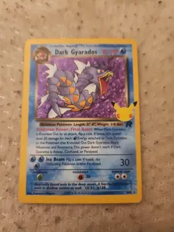 Pokemon TCG Dark Gyarados Holo Card Celebrations 25th Anniversary 8/82 - Image 1