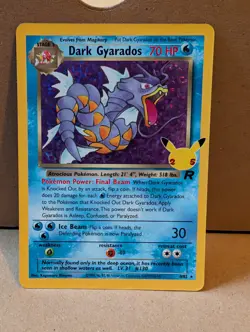 Pokemon TCG Dark Gyarados Holo Card Celebrations 25th Anniversary 8/82 - Image 1