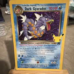 Pokemon TCG Dark Gyarados Holo Card Celebrations 25th Anniversary 8/82 - Image 2