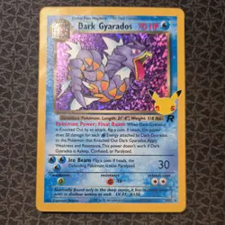 Pokemon TCG Dark Gyarados Holo Card Celebrations 25th Anniversary 8/82 - Image 1