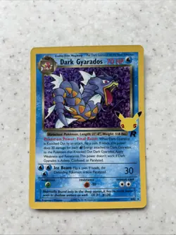 Pokemon TCG Dark Gyarados Holo Card Celebrations 25th Anniversary 8/82 - Image 1