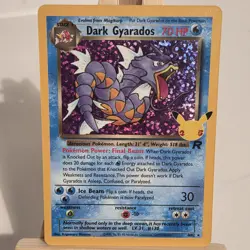 Pokemon TCG Dark Gyarados Holo Card Celebrations 25th Anniversary 8/82 - Image 1