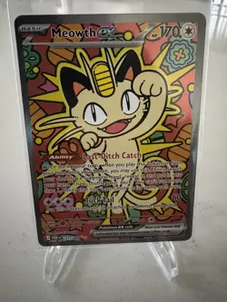 Pokemon Meowth ex Full Art Holo SIR 121/088 Perfect Order Set NM - Image 1