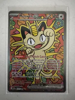 Pokemon Meowth ex Full Art Holo SIR 121/088 Perfect Order Set NM - Image 3